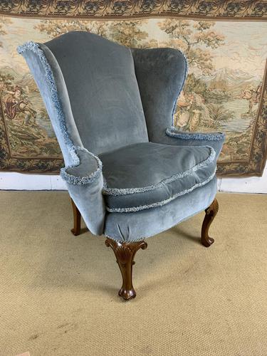 Large Victorian Wing-back Armchair (1 of 5)