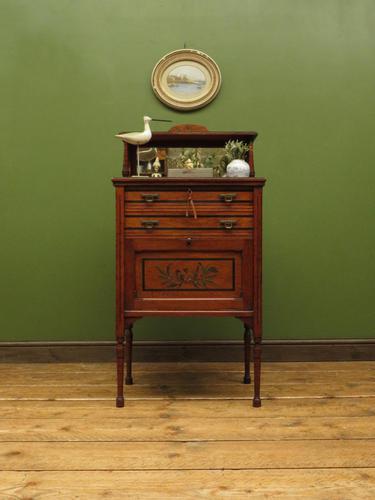 Antique Aesthetic Movement Music Cabinet with fall front & hand painted design (1 of 14) Antique Aesthetic Movement Music Cabinet with fall front & hand painted design (1 of 14)