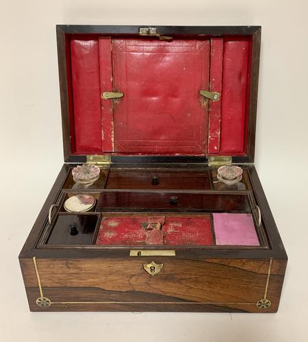 Victorian Rosewood Inlaid Vanity Box (1 of 14)