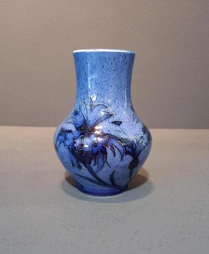 Antique Moorcroft Speckled Blue Cornflower Vase (1 of 10)