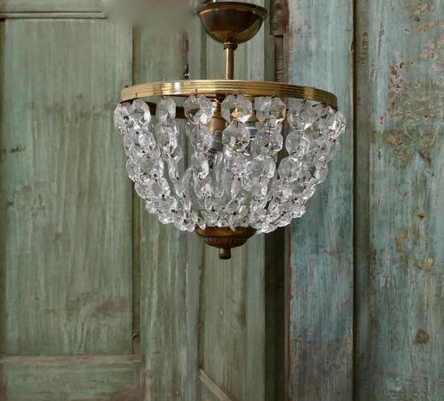 Beautiful French Empire Style Basket Chandelier (1 of 6)