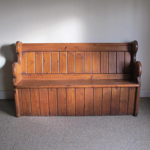 Victorian Pine Church Pew (1 of 5)