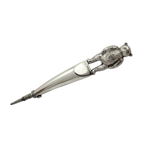 Antique Edwardian Sterling Silver Bear Propelling Pencil 1909 (1 of 9) Antique Edwardian Sterling Silver Bear Propelling Pencil 1909 (1 of 9)