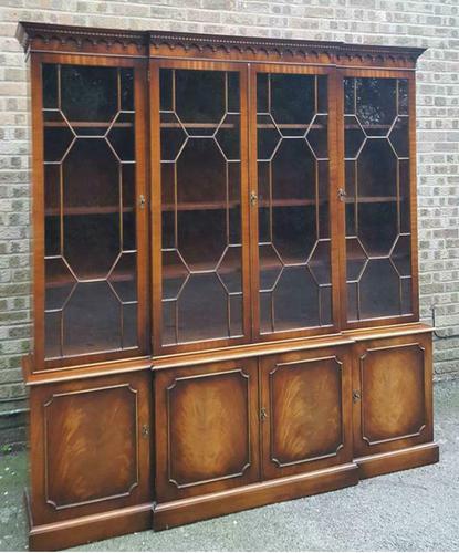 Georgian Design Reprodux Bevan Funnell Mahogany Breakfront Library Bookcase (1 of 1) Georgian Design Reprodux Bevan Funnell Mahogany Breakfront Library Bookcase (1 of 1)