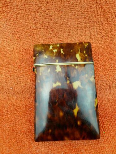 Antique Faux Tortoise Shell Card Case C1880 19th Century (1 of 8) Antique Faux Tortoise Shell Card Case C1880 19th Century (1 of 8)