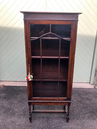 Antique Oak Glazed Barley Twist Bookcase (1 of 10) Antique Oak Glazed Barley Twist Bookcase (1 of 10)