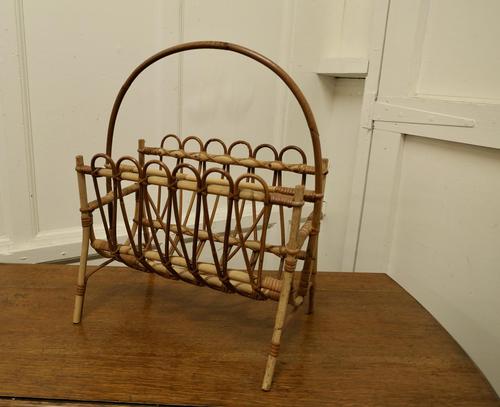 Mid Century Bamboo Magazine Rack (1 of 5) Mid Century Bamboo Magazine Rack (1 of 5)