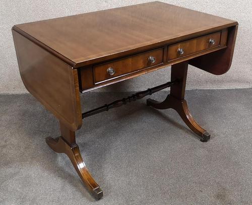 Regency Style Inlaid Mahogany Sofa Table by Thomas Glenister High Wycombe, Bucki (1 of 9)