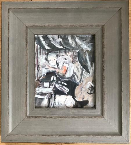 Original gouache painting 'reclining figure' by Doreen Heaton Potworowski. 1930-2014. c.1970. Framed (1 of 1) Original gouache painting 'reclining figure' by Doreen Heaton Potworowski. 1930-2014. c.1970. Framed (1 of 1)