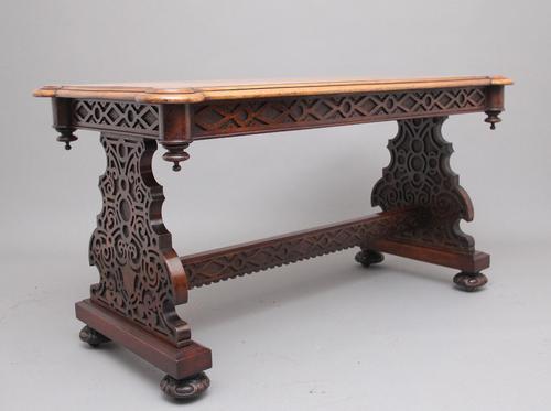 Superb Quality 19th Century Walnut Library Table (1 of 11)