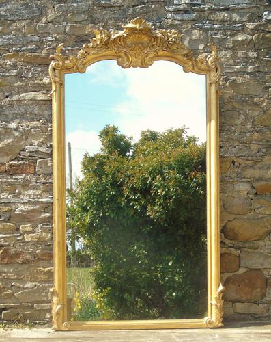 Fine Large Antique French Gilt Mirror (1 of 8)