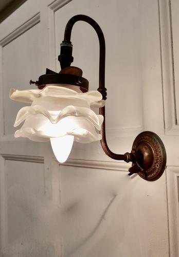 Victorian Wall Light with Flower Shade (1 of 8)