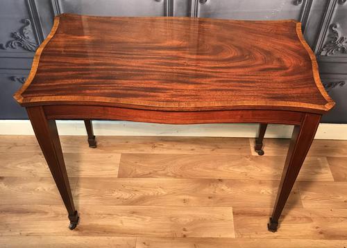 Edwardian Inlaid Mahogany Occasional Table (1 of 13)