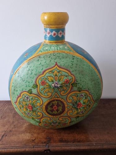 Giant Hand Painted Flask (1 of 2) Giant Hand Painted Flask (1 of 2)