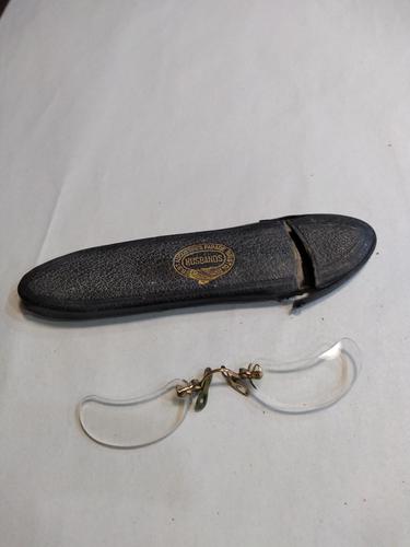 Half Moon ladies Pince Nez Glasses (1 of 3)