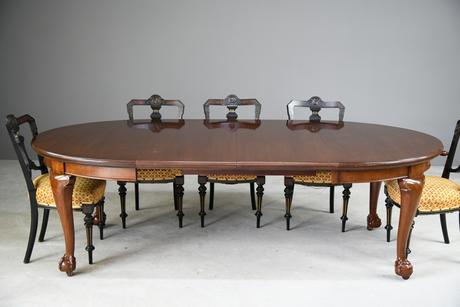 Antique Oval Mahogany Extending Dining Table (1 of 13)