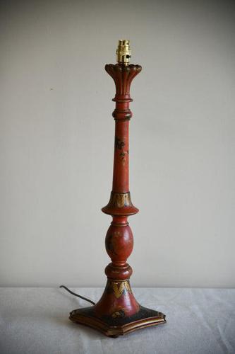 Red Oriental Style Table Lamp (1 of 11)