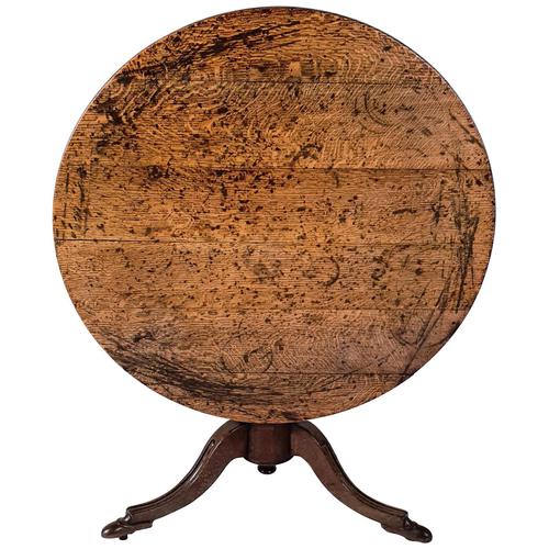 Early 19th Century Country Oak Tilt-Top Breakfast Table (1 of 9) Early 19th Century Country Oak Tilt-Top Breakfast Table (1 of 9)