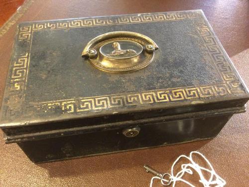 Toleware Box with Bramah Lock (1 of 8) Toleware Box with Bramah Lock (1 of 8)