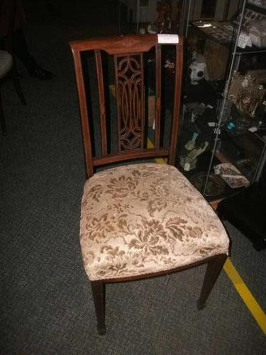 Edwardian Mahogany Inlaid Bedroom Chair (1 of 2) Edwardian Mahogany Inlaid Bedroom Chair (1 of 2)