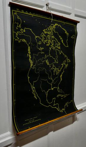 University Chart “Black Map of North America (1 of 5) University Chart “Black Map of North America (1 of 5)