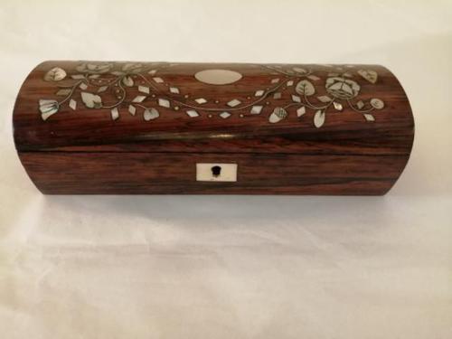 19th Century Rosewood & Mother of Pearl Pin Box (1 of 5)