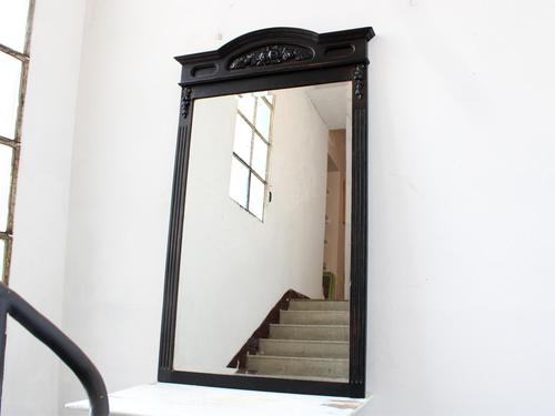 Late 19th Century French "Ebonised" Overmantel Mirror (1 of 4) Late 19th Century French "Ebonised" Overmantel Mirror (1 of 4)