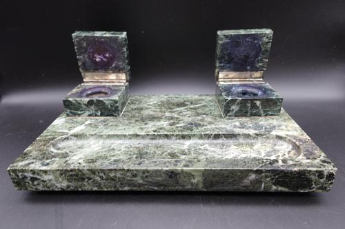 Early 20th Century Art Deco Marble Desk Set (1 of 6) Early 20th Century Art Deco Marble Desk Set (1 of 6)