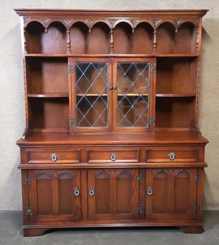 Wood Bros Old Charm Oak Dresser Tudor Brown (1 of 11)