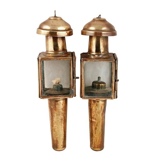 Pair of Miniature Hanging Oil Lamps (1 of 8) Pair of Miniature Hanging Oil Lamps (1 of 8)