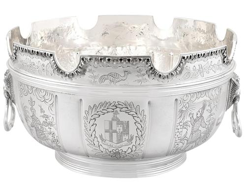 Sterling Silver Monteith Bowl - Antique Edwardian 1905 (1 of 18) Sterling Silver Monteith Bowl - Antique Edwardian 1905 (1 of 18)