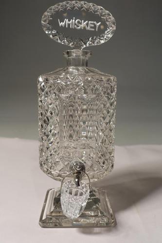 An Extremely Rare Late 19th Century Lead Crystal Cut Glass Whiskey Dispenser (1 of 6) An Extremely Rare Late 19th Century Lead Crystal Cut Glass Whiskey Dispenser (1 of 6)