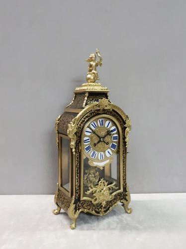 French Louis XIV Style Boulle Mantel Clock by Samuel Marti (1 of 9) French Louis XIV Style Boulle Mantel Clock by Samuel Marti (1 of 9)