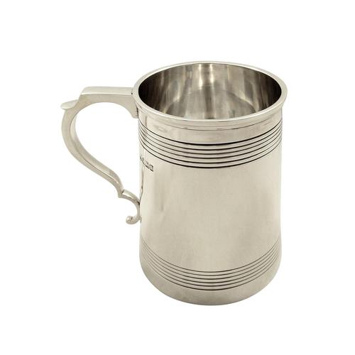 Antique Sterling Silver Pint Tankard / Mug 1917 (1 of 8)