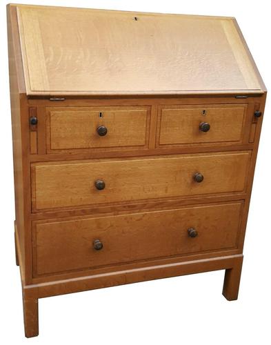 English 1930's Heals Golden Oak Writing Bureau (1 of 10) English 1930's Heals Golden Oak Writing Bureau (1 of 10)