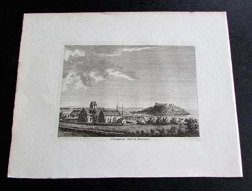 1775 Engraving of a View of the City of Algiers (1 of 2)