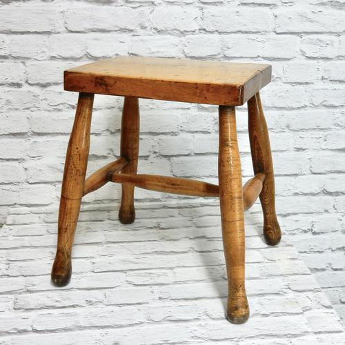 Antique Country Stool - Ash & Sycamore (1 of 5)