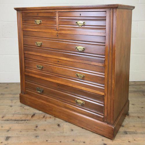 Antique Edwardian Satinwood Chest of Drawers (1 of 10)