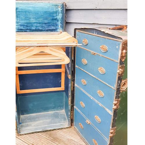 Antique Travel/ Steamer Trunk Wardrobe (1 of 16)