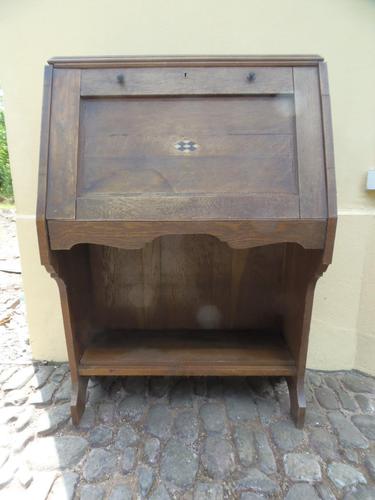 Arts and Crafts Oak Bureau (1 of 12)