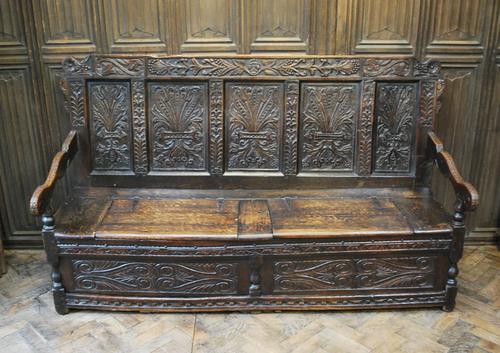 Georgian Oak Hall Bench (1 of 8) Georgian Oak Hall Bench (1 of 8)