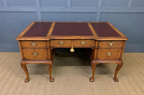 Burr Walnut Partners Writing Desk (1 of 18)