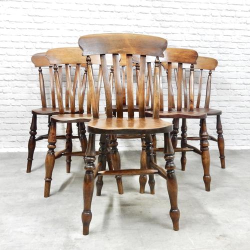 6x Windsor Slatback Kitchen Chairs (1 of 7)