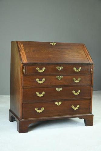 Georgian Mahogany Fall Front Bureau (1 of 12)