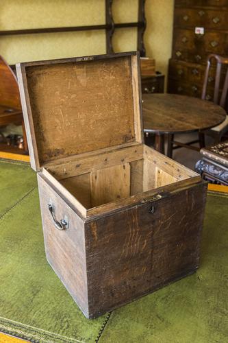 Early 19th Century Oak Box (1 of 5)