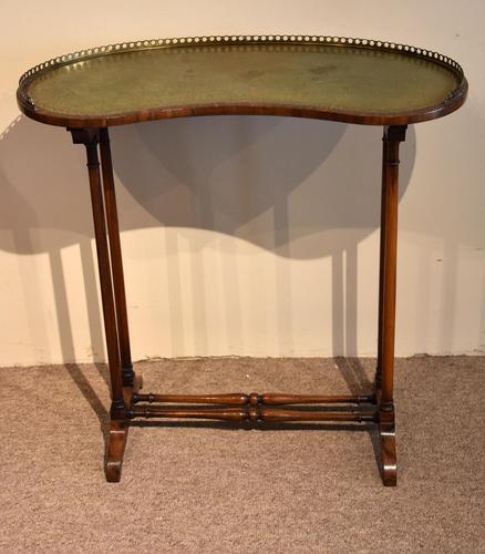 Rosewood Regency Kidney Shaped Writing Table (1 of 5) Rosewood Regency Kidney Shaped Writing Table (1 of 5)