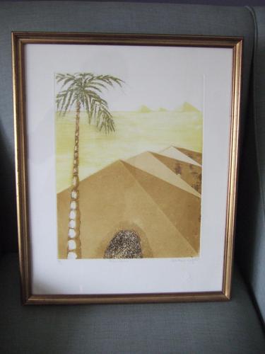 Dorothea Wight (1944-2013):  Lithograph "Palm Tree" (1 of 4)