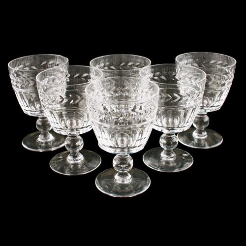 Set of Six Stuart Wine Glasses (1 of 8) Set of Six Stuart Wine Glasses (1 of 8)