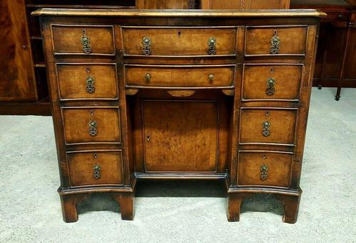 Antique Serpentine Front Walnut Desk (1 of 10) Antique Serpentine Front Walnut Desk (1 of 10)