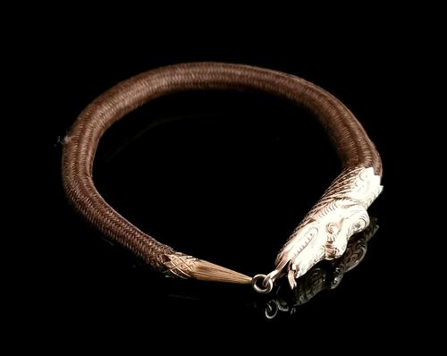 Victorian Snake Bangle, 9ct Gold, Hairwork, Ouroboros, Mourning (1 of 13) Victorian Snake Bangle, 9ct Gold, Hairwork, Ouroboros, Mourning (1 of 13)